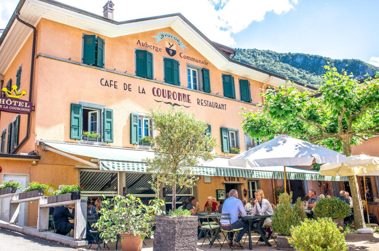 Auberge Communale De La Couronne Yvorne Exteriér fotografie